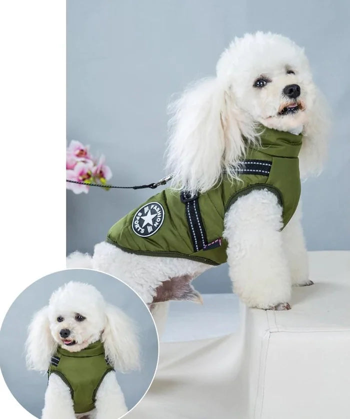 🔥🐕🦺【Kúpte 1 a dostanete 1 zadarmo】 Vodeodolná kožušinová bunda pre psov všetkých veľkostí