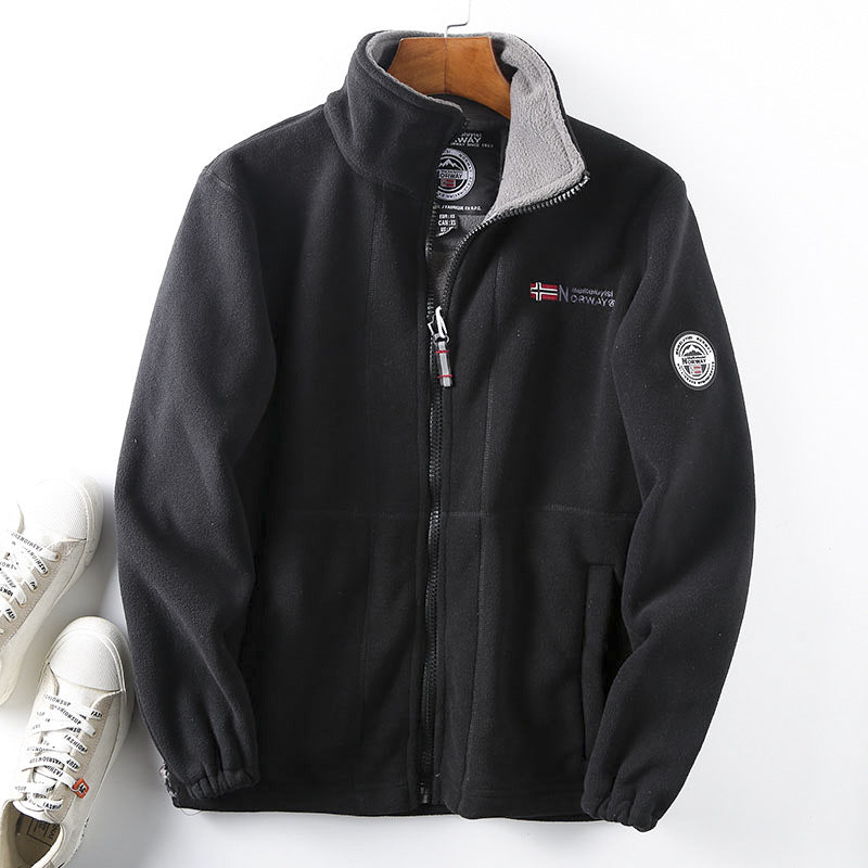 ❄️🧥【S-3XL】Kurtka Zimowa Męska Dwustronna, Ciepła, Luźna, z Bawełny/Wełny, Idealna na Chłodne Dni