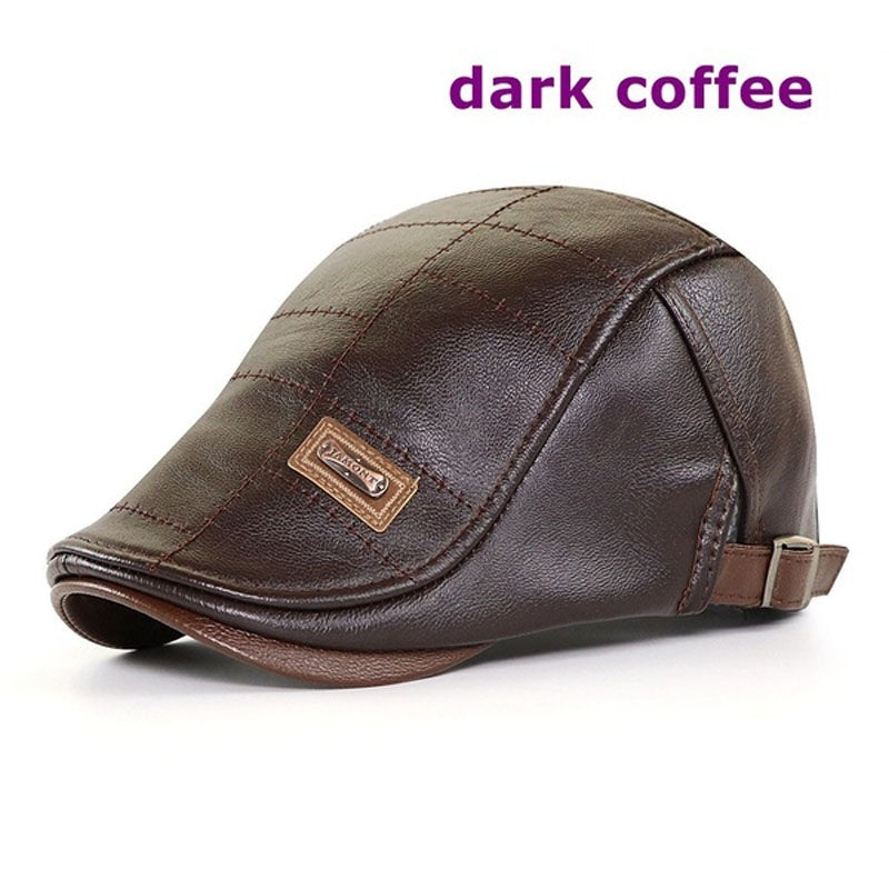 🔥🧢【Ob nakupu enega dobite enega gratis】Retro visokokakovostna usnjena baretka