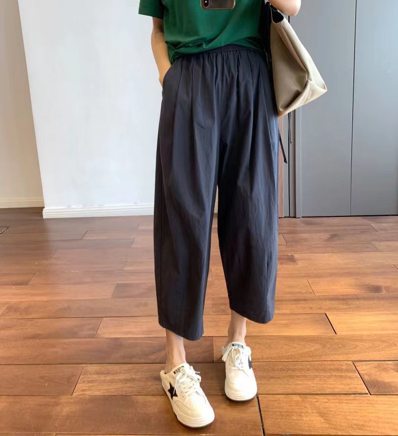 ✨【M-4XL】Uniwersalne damskie lniano-bawełniane spodnie 7/8, przewiewne i wygodne.
