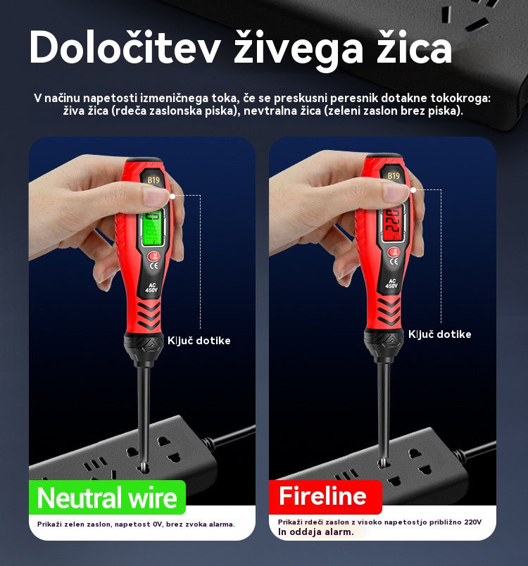 🔥【Kupi 1, dobi 1 gratis】🛠️Visoko precizno pametno merilno pero, večnamensko induktivno digitalno merilno pero, testiranje vezij