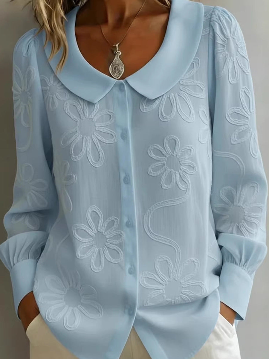 👚【S-2XL】2026 Francouzská retro vyšívaná košile