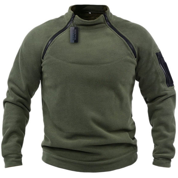 【S-4XL】Męski, ciepły T-shirt outdoorowy na jesień i zimę z długimi rękawami
