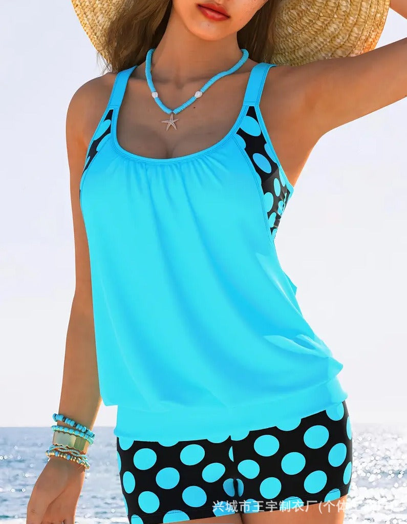 🏖️【S-5XL】Seksowny damski kostium kąpielowy Halter Polka Dot Plus Size 2025
