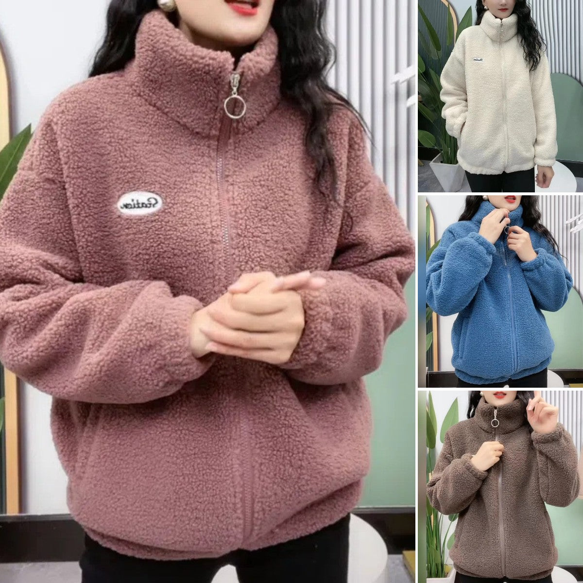 ❄️⛄️【M-4XL】Kurtka zimowa polarowa, kurtka bawełniana, kurtka z pogrubionej bawełnianej owczej wełny, kurtka ciepła