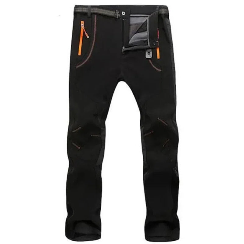 【S-5XL】Pantaloni moale pentru bărbați, impermeabili și rezistenți la vânt, respirabili, pentru drumeții Pantaloni caldi, groși, pentru sport în aer liber, din lână