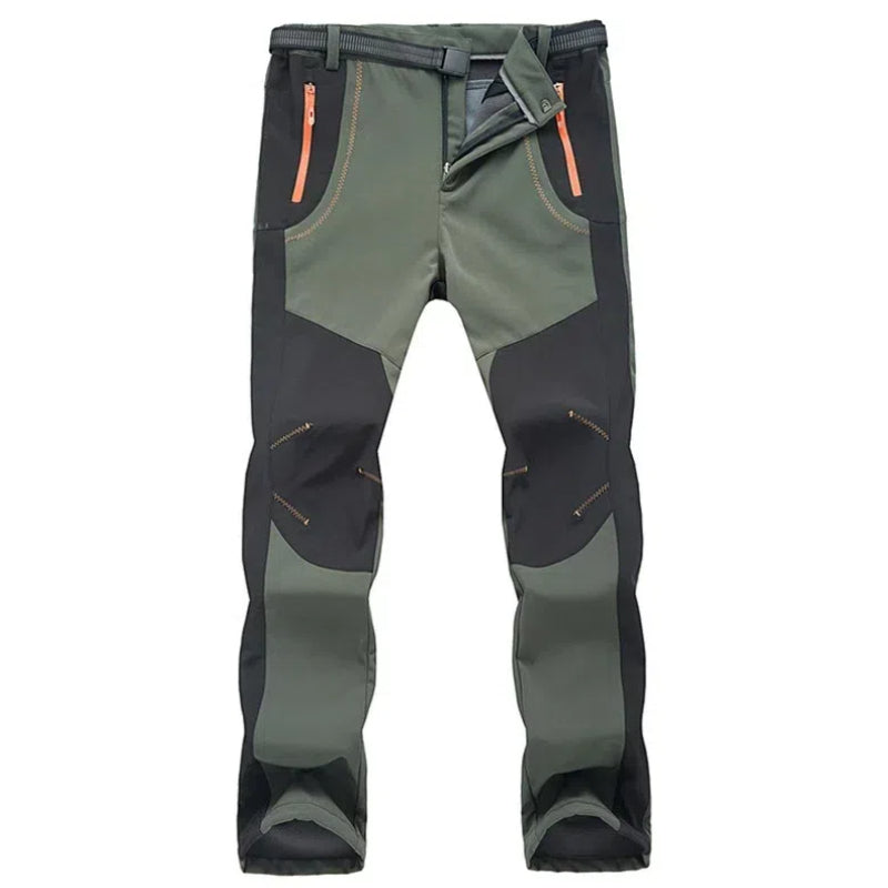 【S-5XL】Pantaloni moale pentru bărbați, impermeabili și rezistenți la vânt, respirabili, pentru drumeții Pantaloni caldi, groși, pentru sport în aer liber, din lână
