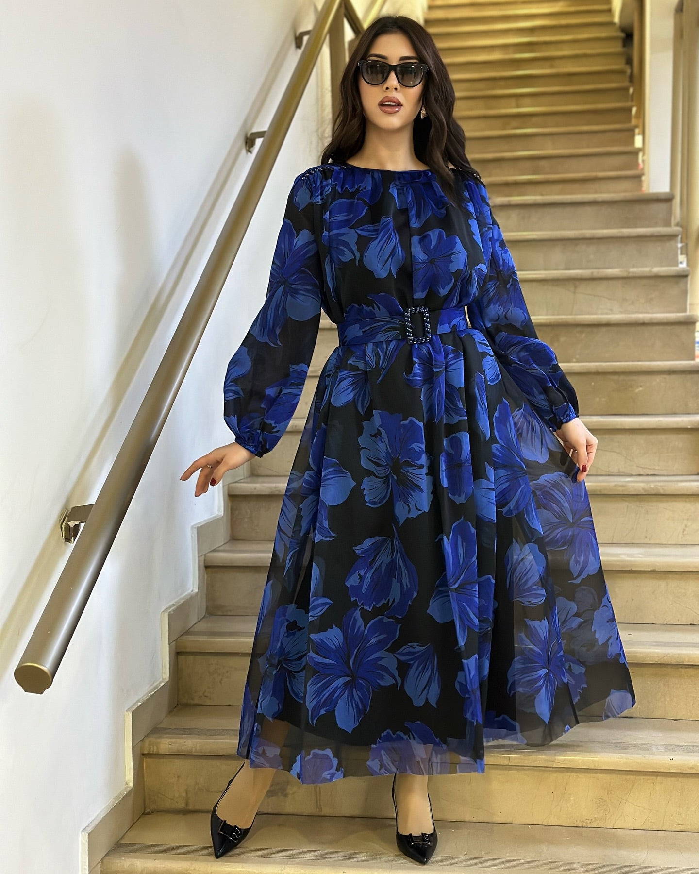🔥【S-5XL】👗Noua rochie eleganta din tul din flori pentru vara