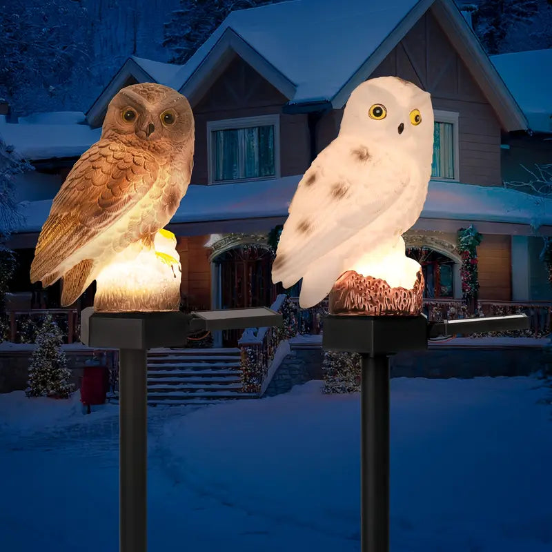 【Cumpărați 1 obțineți 1 gratuit】🦉 Lampă solară decorativă în formă de bufniță – Lumină caldă pentru grădina ta