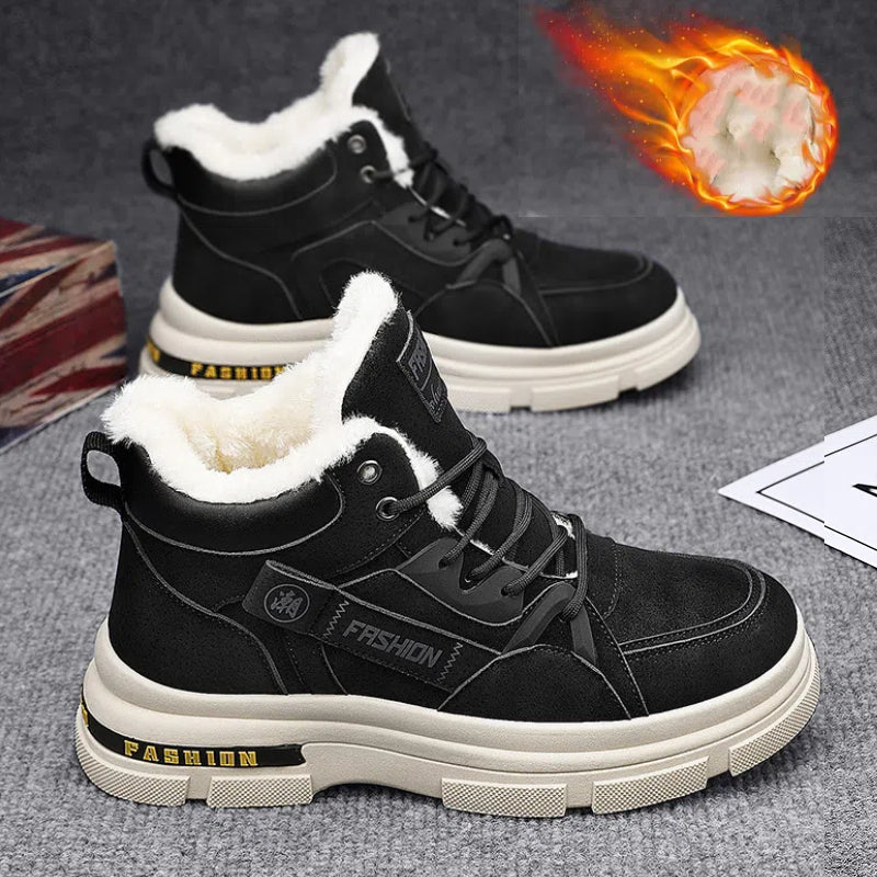 🔥🔥👞【39-44】2025 nowe męskie zimowe, pogrubione, aksamitne, ciepłe buty Martin
