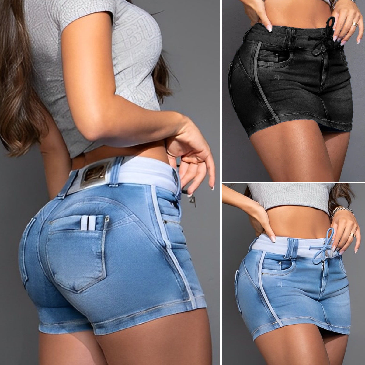 【XS-5XL】Komfortowa spódnico-spodnie z denimu z sznurkiem w 2024 roku.