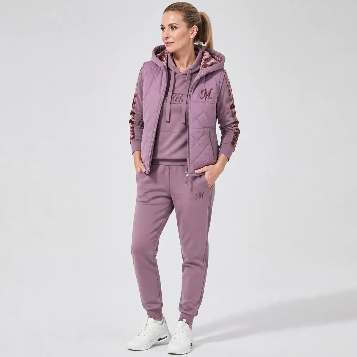 š„š„ćCamiseta + Chaleco + PantalonesćElegante conjunto de 3 piezas abrigado para otoƱo e invierno