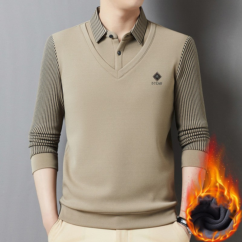 🔥🔥【M-4XL】Męski dwuczęściowy, ciepły top z kaszmiru premium