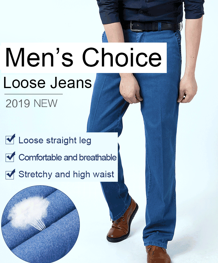 šš 2025 Nowe mÄskie jeansy z wysokim stanem, plus size