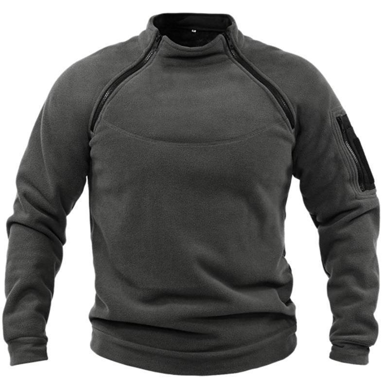【S-4XL】Męski, ciepły T-shirt outdoorowy na jesień i zimę z długimi rękawami