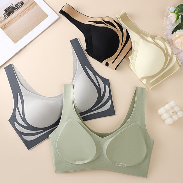 😍【Cumpărați 1, primiți 1 gratuit】【40-85KG】Sutien pentru femei fără sârmă, dintr-o bucată❤️