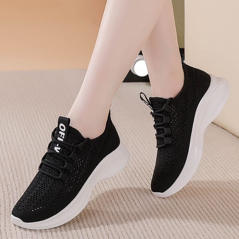 👟【35-41】 2024 gorące letnie stylowe damskie drążone siateczkowe oddychające siateczkowe buty sportowe na co dzień wszechstronne białe buty