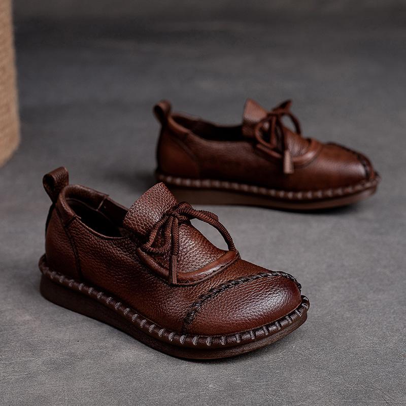 👟【35-40】Wysokiej jakości ręcznie robione buty wykonane z miękkiej skóry, które można nosić przez cały rok.