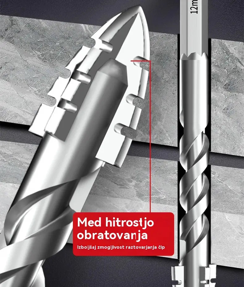 🥇【3+4+5+6+8+10+12+14+16 mm】7. generacija ekscentričnega svedra iz super trdega volframovega jekla z nazobčanim robom