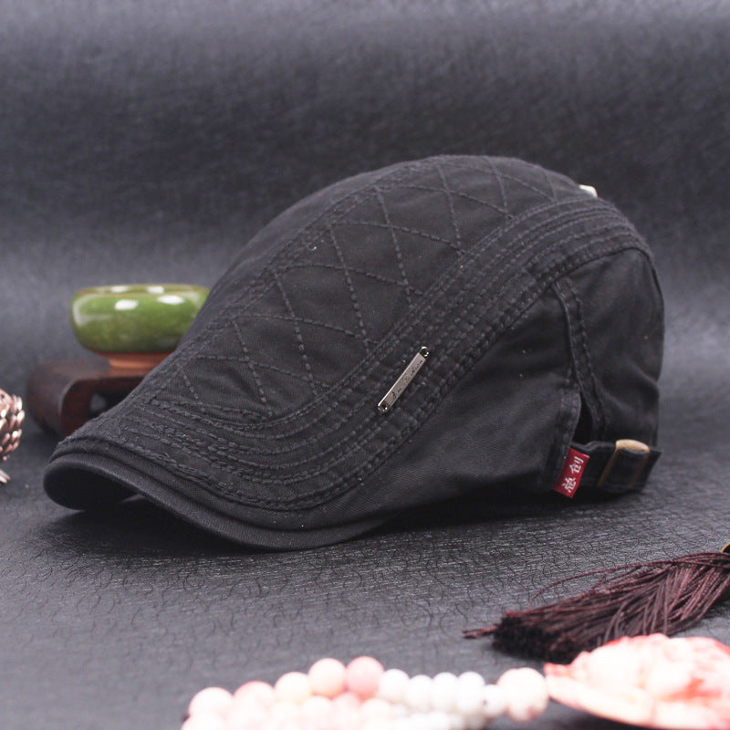 Regulowany dżinsowy beret w stylu vintage