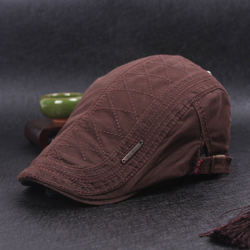 Regulowany dżinsowy beret w stylu vintage