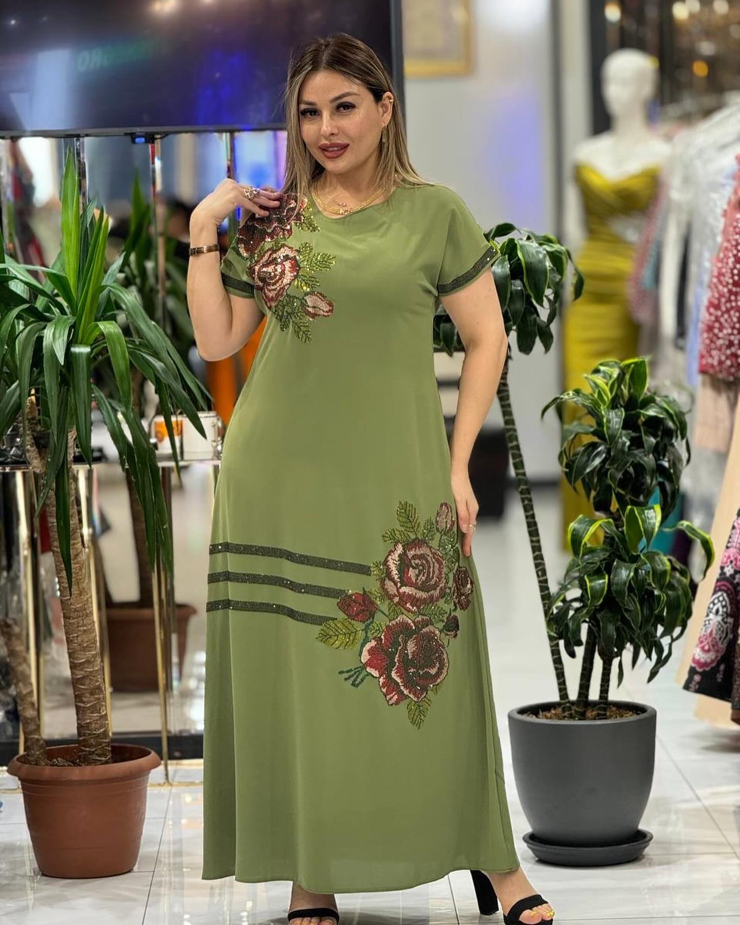 【S-5XL】⚜️2024 Modna damska elegancka sukienka z nadrukiem🌹🌹🌹