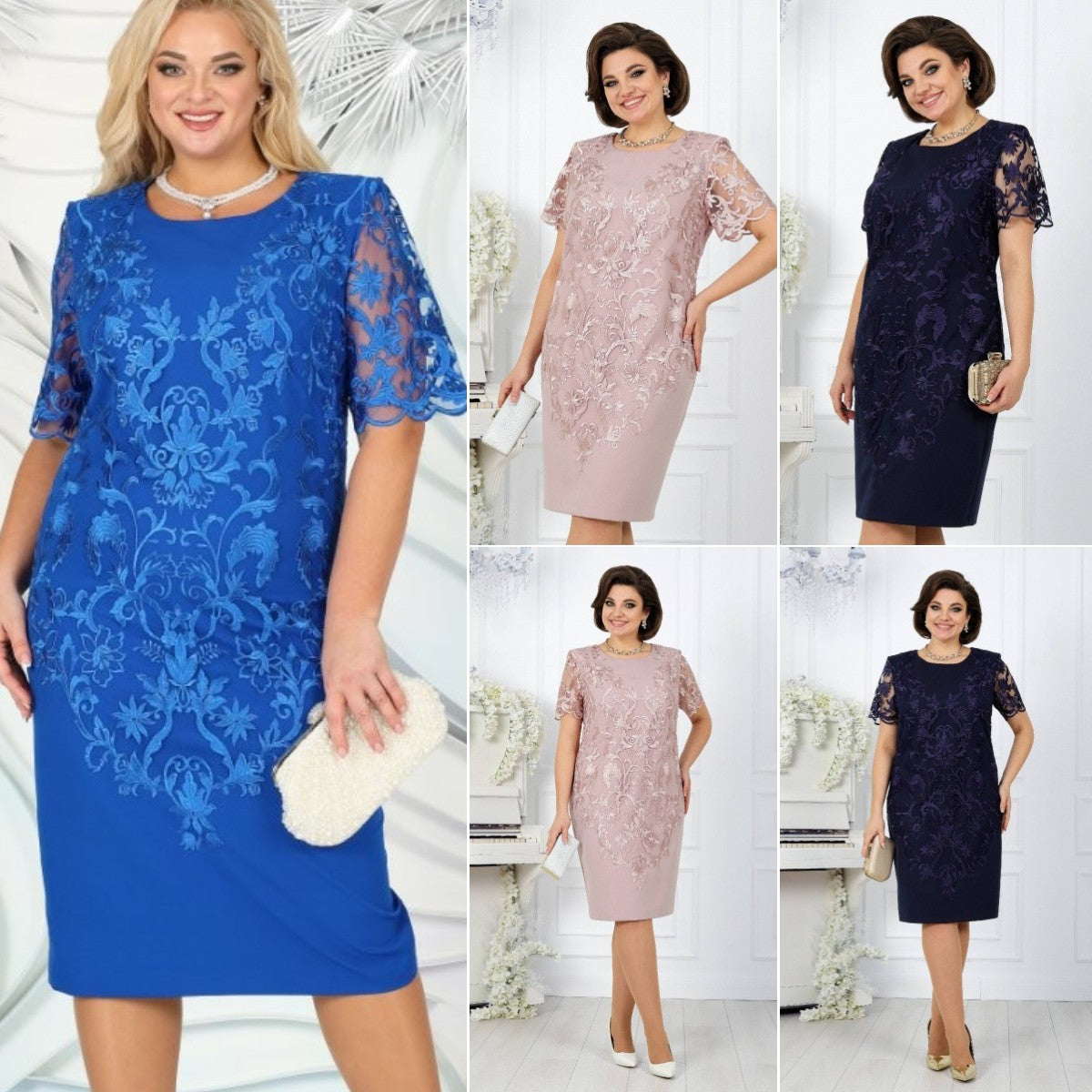 😍【S-3XL】 2025 Nowa modna koronkowa sukienka, klasyczny design, elegancka i prosta