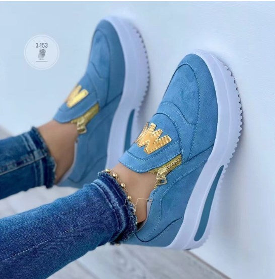✨【35-43】Damskie buty na co dzień z platformą i bocznym zamkiem błyskawicznym