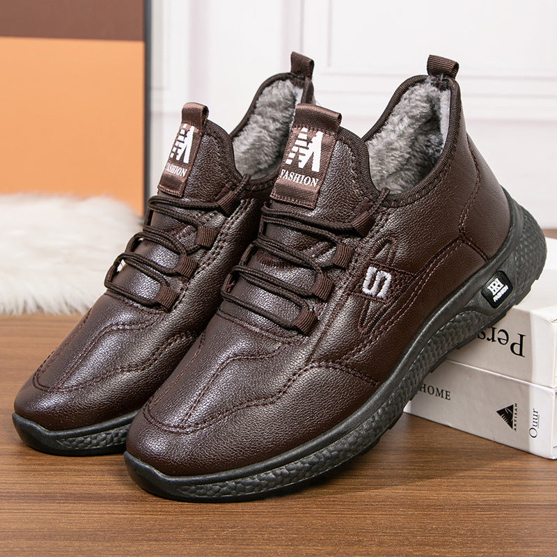 🔥👞【39-44】 2024 Nowe męskie buty śniegowe z podszewką ze skór