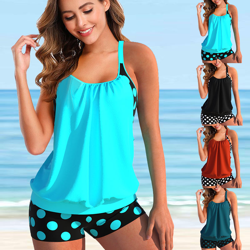🏄♀️【Kup 1, a 1 dostaniesz gratis】【S-5XL】Strój kąpielowy Split Plus Size w kropki z nadrukiem