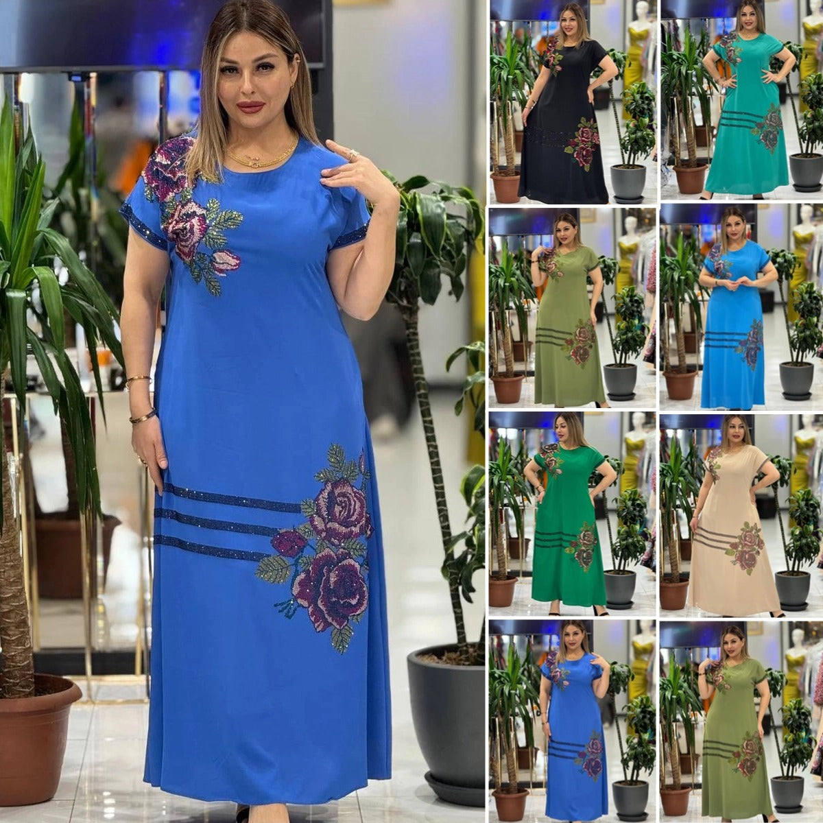 【S-5XL】⚜️2024 Modna damska elegancka sukienka z nadrukiem🌹🌹🌹