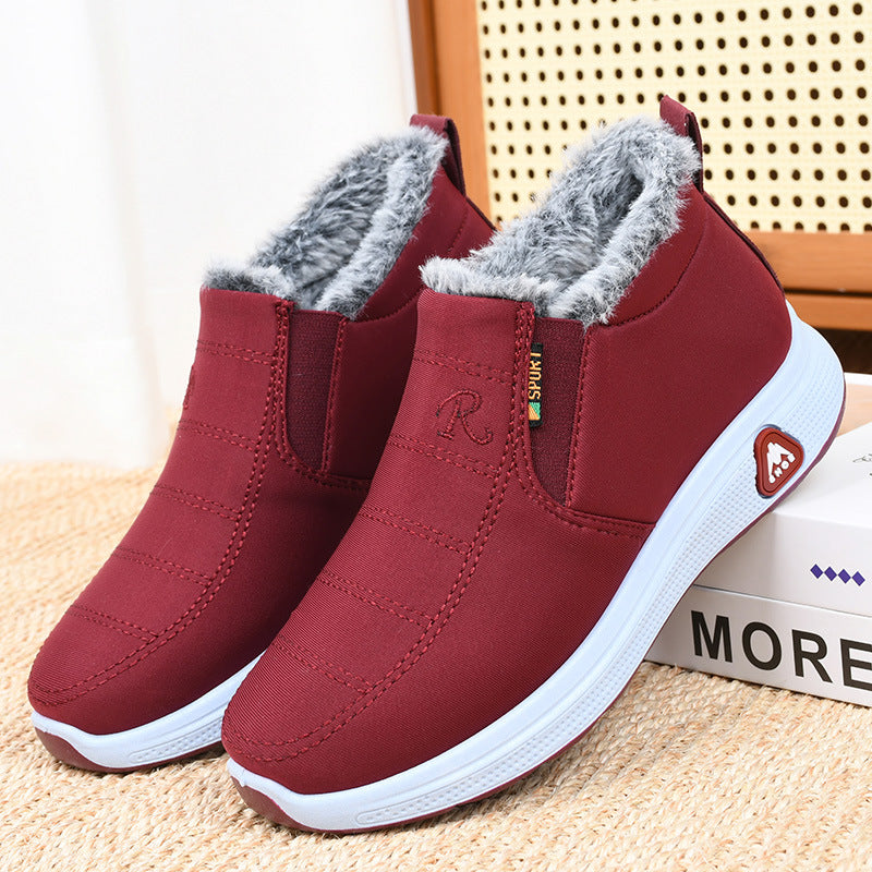 🔥Gruby aksamit🔥【35-41】Damskie ciepłe, bawełniane, wodoodporne buty zimowe