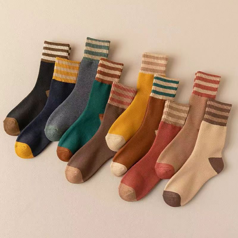 【🔥Compre 10 pares y obtenga 10 pares gratis】🎁Calcetines gruesos de algodón de invierno, cálidos y aislantes