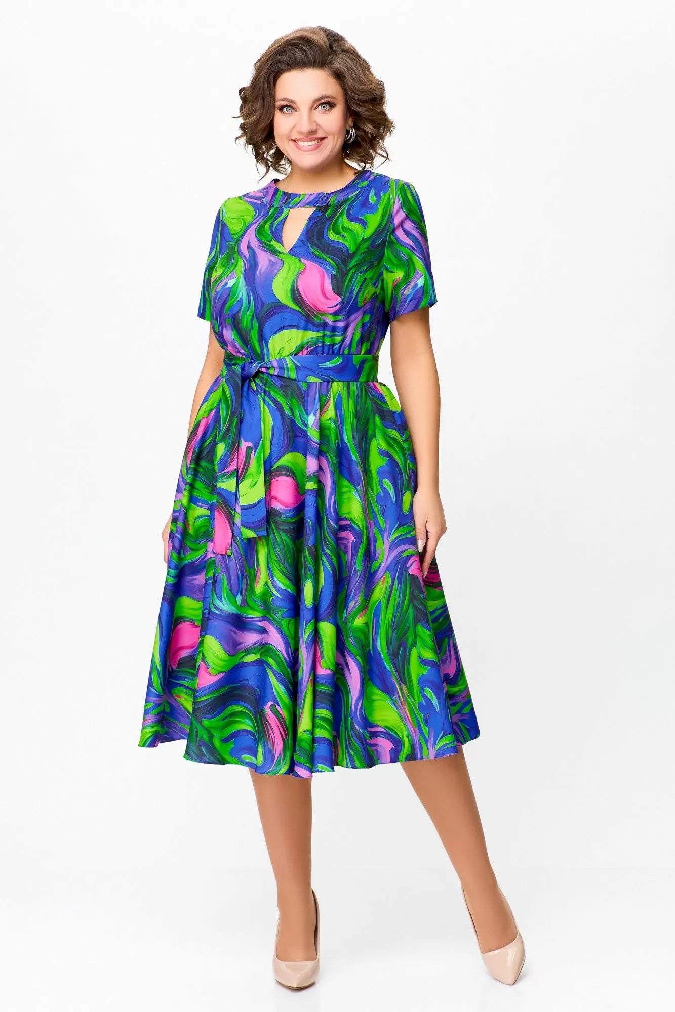 【S-5XL】 2024 Nowa elegancka sukienka w cętki