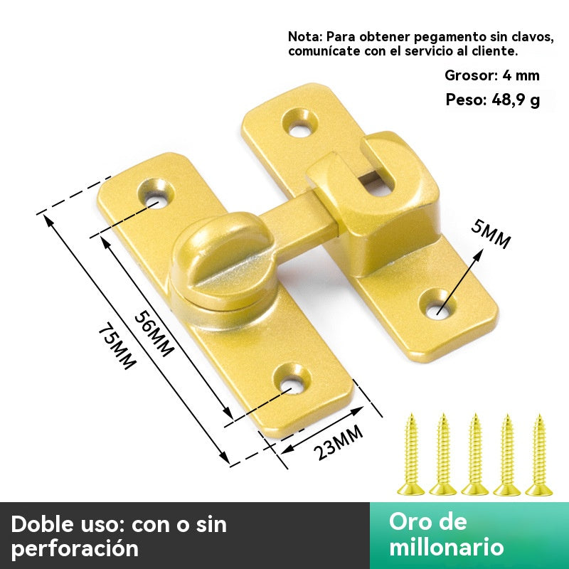 🔐🔑 49% de descuento 🔥💥【Compre 1 y obtenga 1 gratis】pestillo de puerta de aleación de aluminio