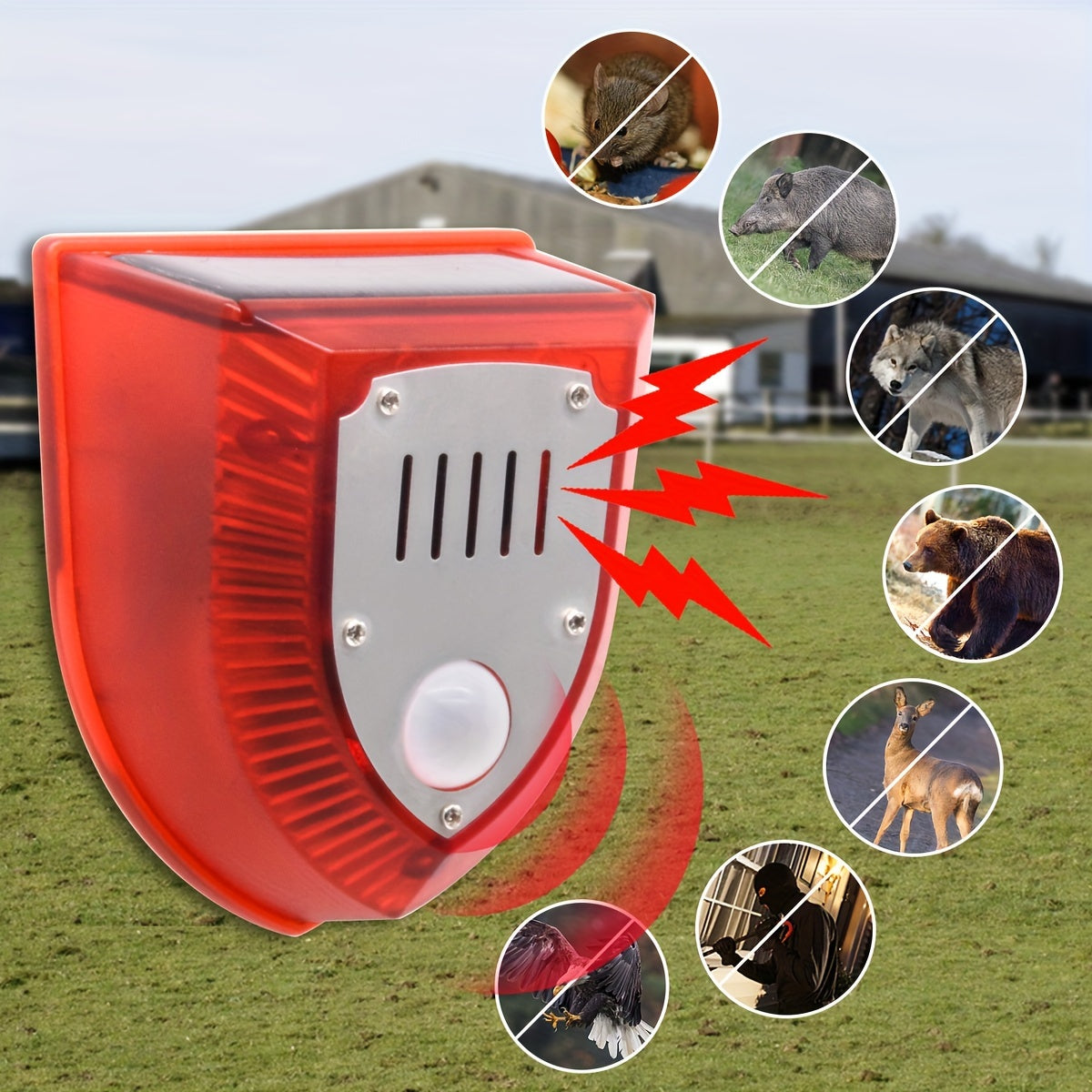 👏👏【✨Kup 1, a 1 dostaniesz gratis】Lampa alarmowa zasilana energią słoneczną