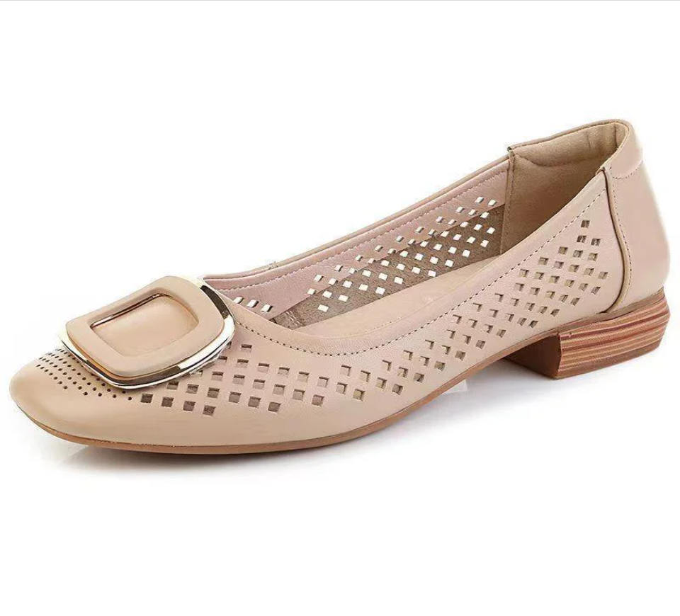 🥿【35-40】2026 Jaro Léto Soft Bottom Ležérní Dámské Boty Shallow Mouth