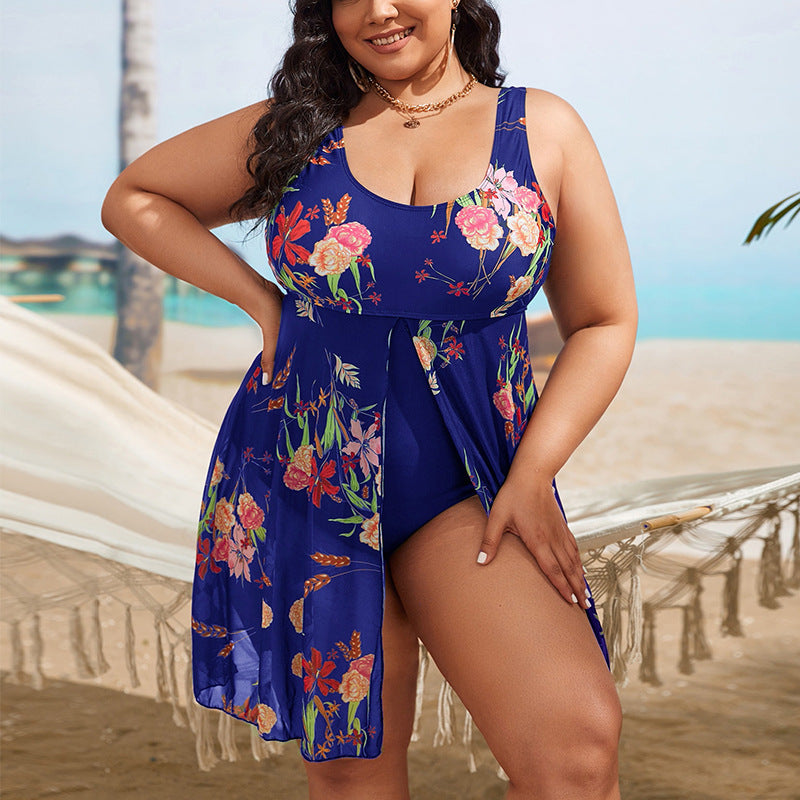 💗【XL-5XL】💗2025 nowe seksowne bikini bez pleców z nadrukiem plus size