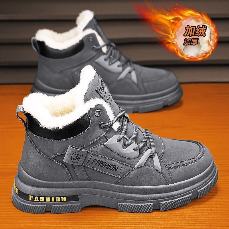 🔥🔥👞2024 nowe męskie zimowe, pogrubione, aksamitne, ciepłe buty Martin