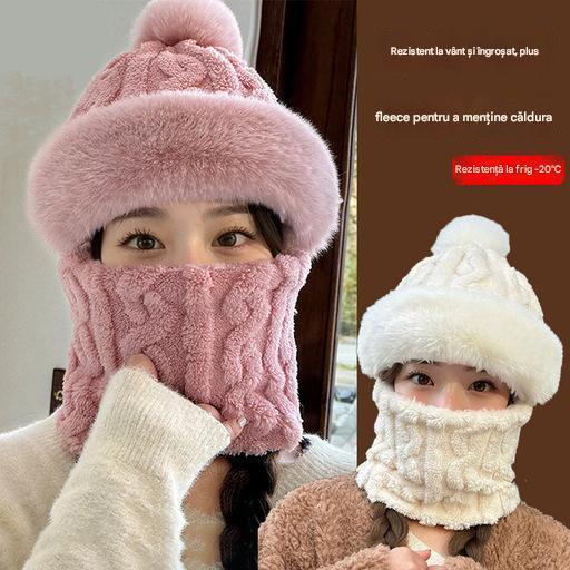 🔥🔥🐏Nowy, gruby, pluszowy, wiatroszczelny i odporny na zimno zestaw czapek i szalików