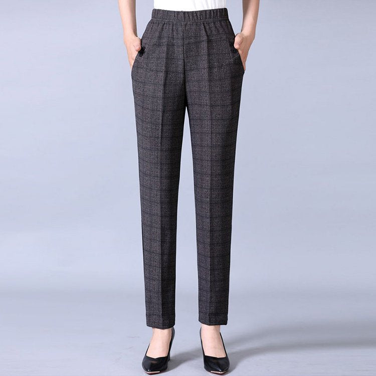 š„Compre 1 y obtenga 1 gratisš„ć45-90 KGć Nuevos pantalones casuales rectos de felpa para mujer de otoƱo e invierno, cintura alta