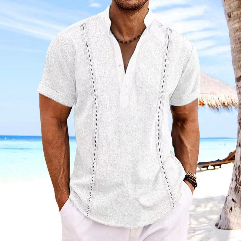 😎 【S-3XL】😎☀️2024 Męska bawełniana koszula na co dzień wiosenna