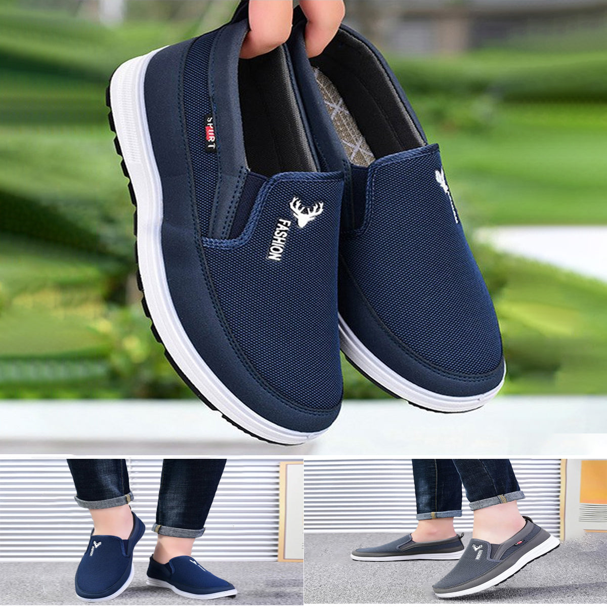 🔥Top SALE🔥Nowe, letnie, antypoślizgowe buty płócienne 2024 dla mężczyzn