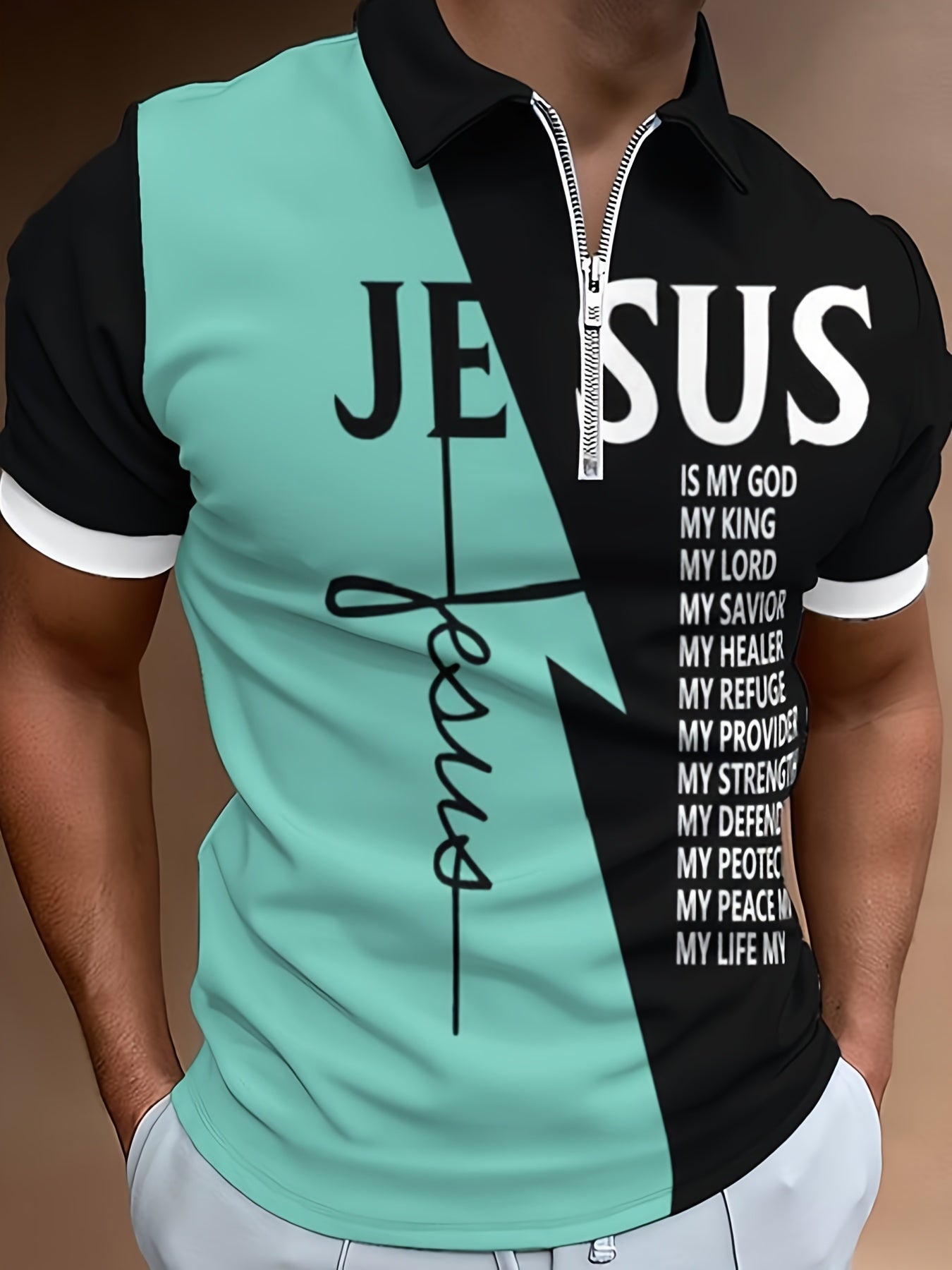 🔥👕【S-5XL】Nowa męska sportowa koszulka polo zapinana na zamek