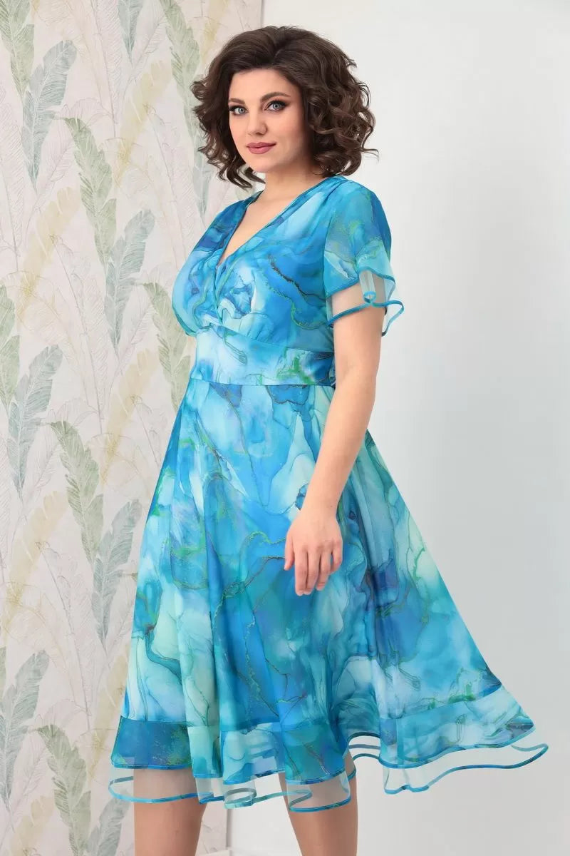 🛍️🌈【S-5XL】 2024 Nowa elegancka sukienka z szyfonu
