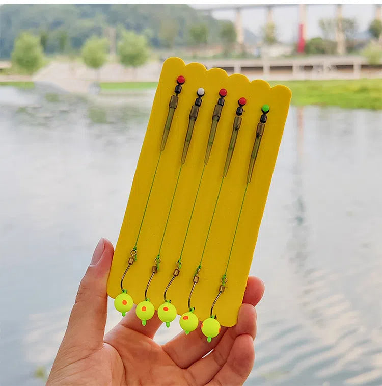【Kup 1 zestaw, a 1 dostaniesz gratis】🎣🐟Zestaw żyłek anty-dennych, haczyk wędkarski z pływającymi koralikami
