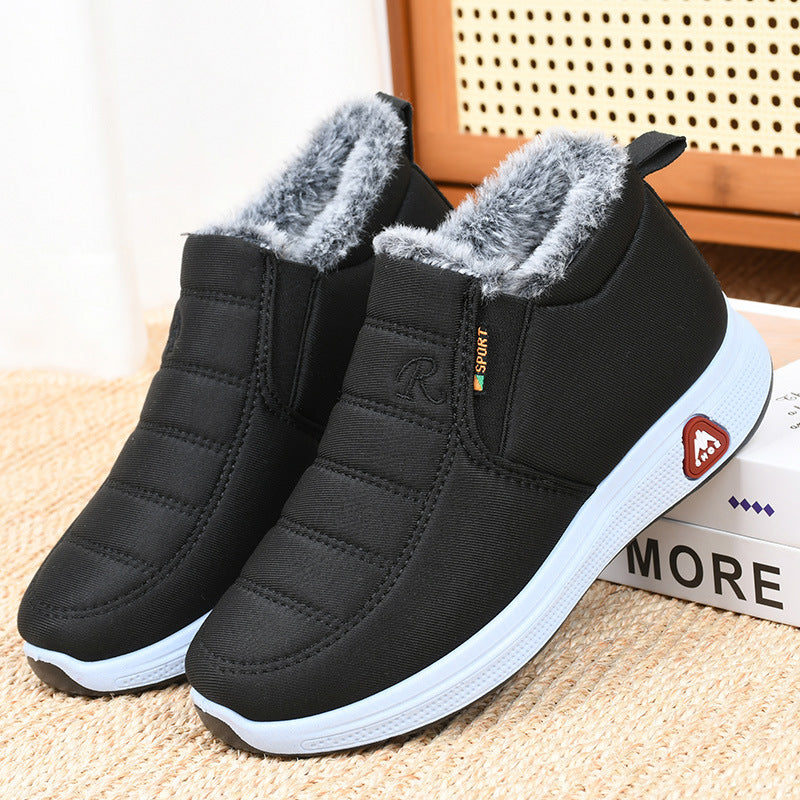 🔥Gruby aksamit🔥【35-41】Damskie ciepłe, bawełniane, wodoodporne buty zimowe
