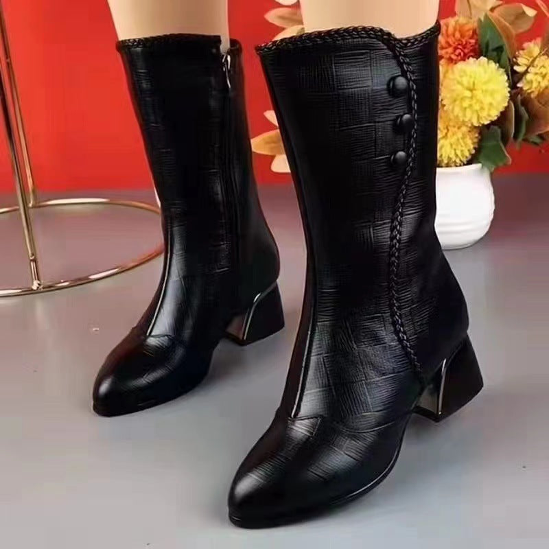🍂【35-40】2024 nowe jesienne i zimowe buty ze skóry kaszmirowej