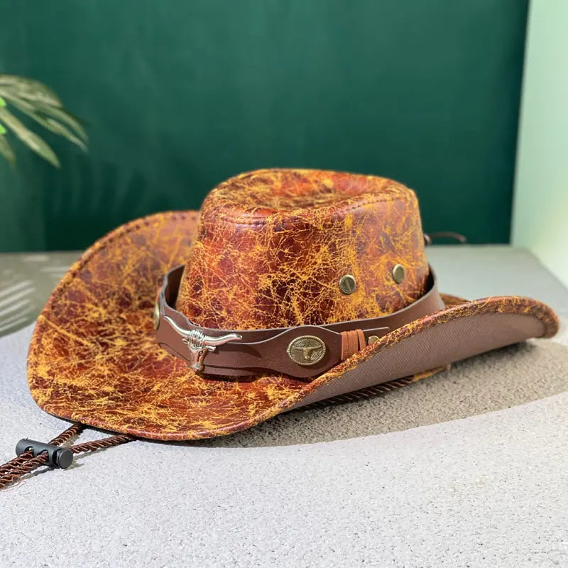 đ€ Ălvezze az 50% kedvezmĂ©nyt most! đRetro szĂ©les karimĂĄjĂș cowboykalap kapucnipĂĄnttal - Kopott western stĂlusĂș fedora