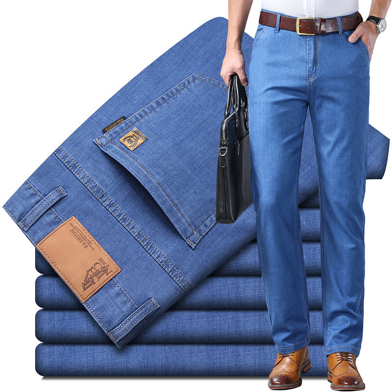 👖👖 Męskie, proste, uniwersalne dżinsy w dużych rozmiarach 2024 Plus Size